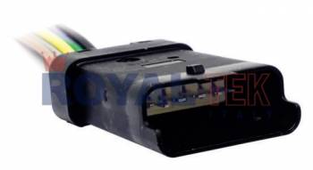 FICHA DE CONEXION ROYALTEK 6 (SEIS) SENSOR MARIPOSA FIAT /BOMBA COMB. Y ACELERADOR ELEC. PEU /CITR - VENTA EN PAQUETES DE 5 UNIDADES ---